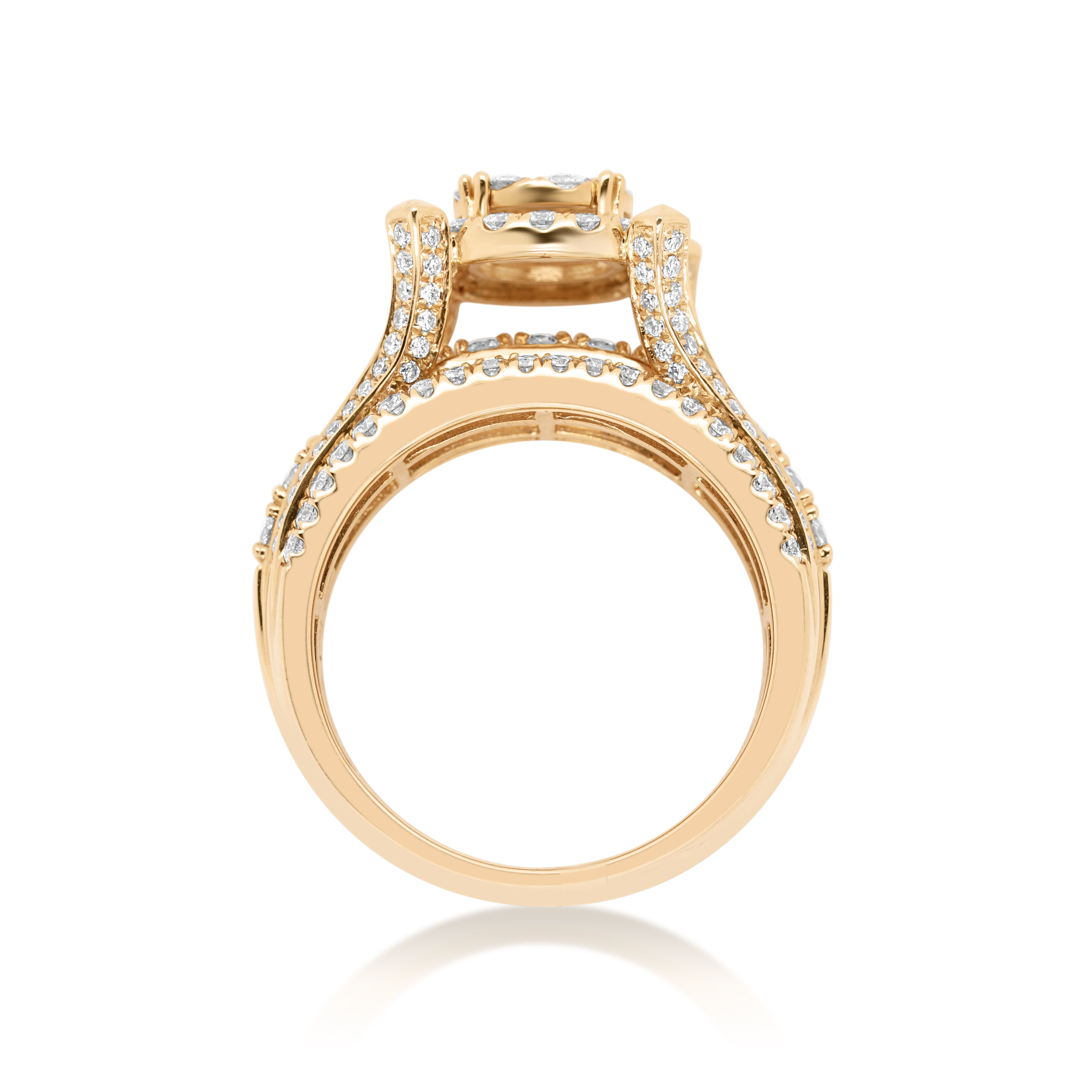 Diamond Ring 2.80 ct. 14K Yellow Gold